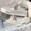 Women Casual Canvas Sneakers with Thick Sole