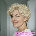 613 Blonde Human Hair Wigs Brazilian Loose Curly Short Bob Pixie Cut Wigs with Bangs Glueless Wear&Go Layered Wig For Daily Wear