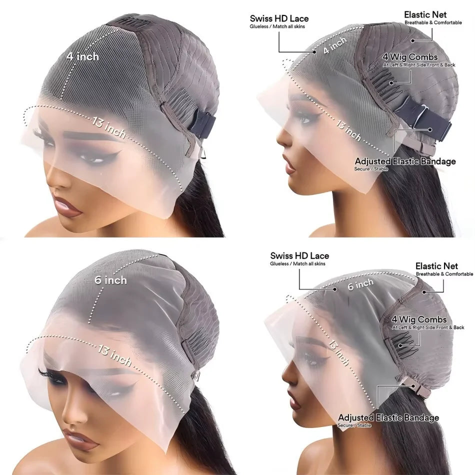 40 Inch 12A Burmese Curly Human Hair Wigs Brazilian Pixie Curls 250% Transparent Lace Frontal Wig For Women Burmese Curly Wig