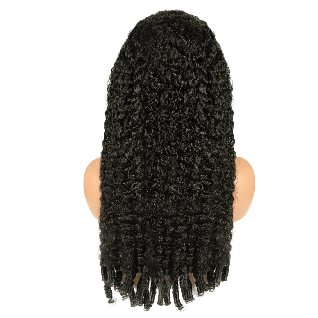 40 Inch 12A Burmese Curly Human Hair Wigs Brazilian Pixie Curls 250% Transparent Lace Frontal Wig For Women Burmese Curly Wig