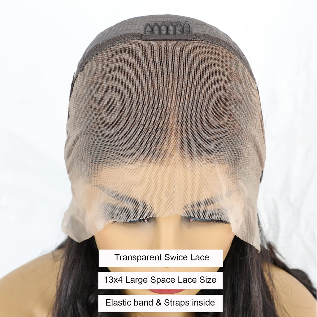 Raw Vietnamese Hair Baba Curl 13x4 Lace Front Human Hair Wigs 200% Density Pre Plucked