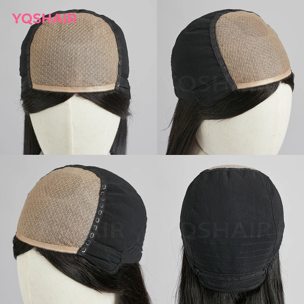 Brazilian Hair 6x6 Silk Top Full Lace Human Hair Wig Bone Straight Pre Plucked Glueless Silk Base Full Lace Wig With Baby Hair
