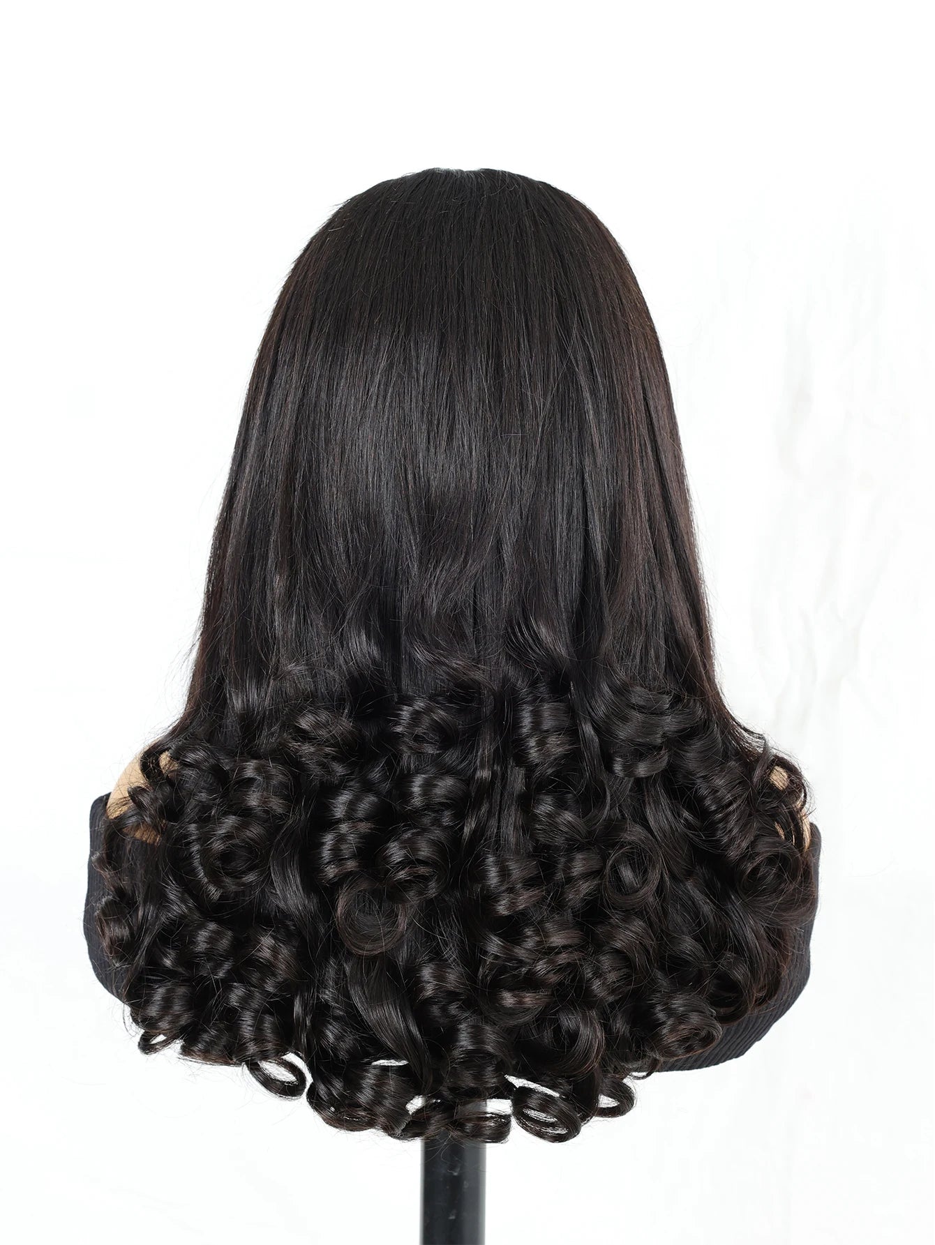 Raw Vietnamese Hair Baba Curl 13x4 Lace Front Human Hair Wigs 200% Density Pre Plucked