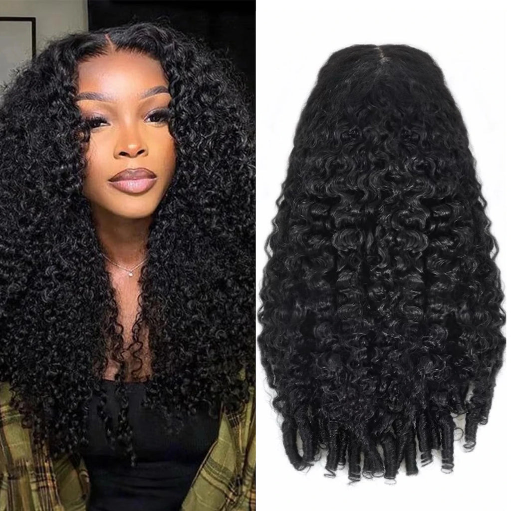 40 Inch 12A Burmese Curly Human Hair Wigs Brazilian Pixie Curls 250% Transparent Lace Frontal Wig For Women Burmese Curly Wig