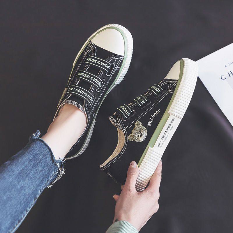 Women Casual Canvas Sneakers with Thick Sole
